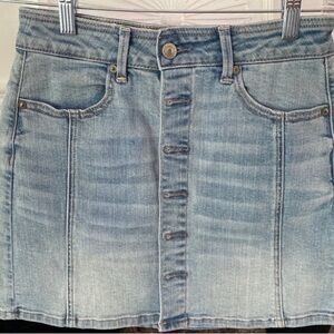 American Eagle denim mini skirt